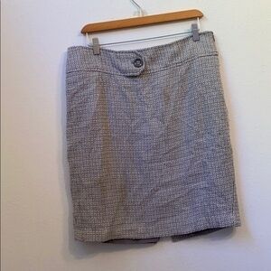 The Limited size 12 grey & white striped skirt